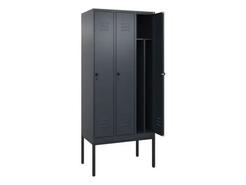 locker voor scheiding van kleding,HxBxD 2120x900x500mm,3vak