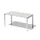 In hoogte verstelbaar bureau,HxBxD 650-850x1600x800mm,blad grijswit