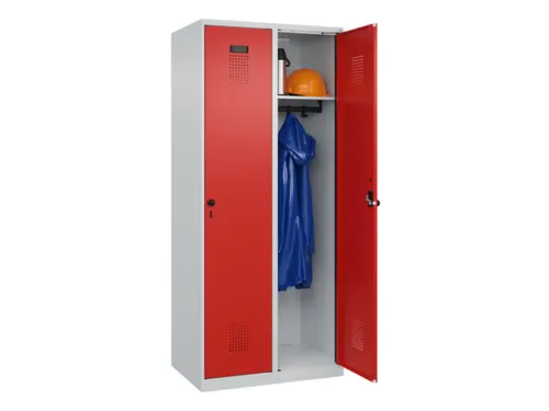 locker,HxBxD 1850x800x500mm,2vak,vak B 400mm,draaigrendel
