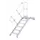 bordestrap,bordes H 3,75m,15treden,trede B 1000mm,aluminium