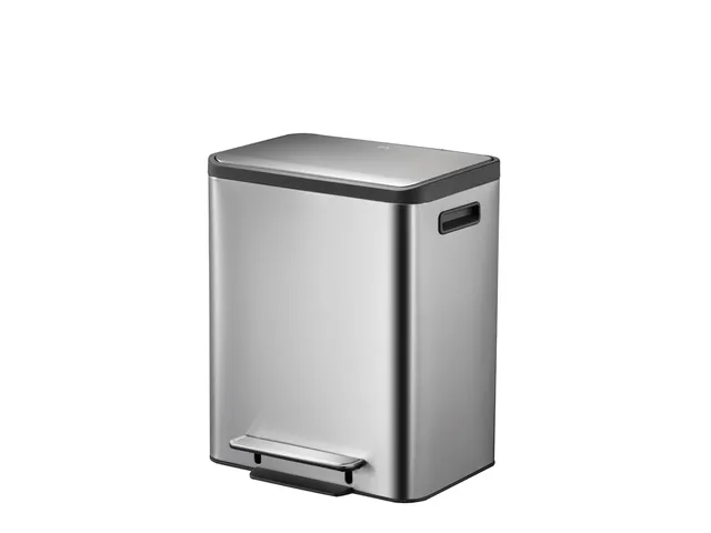 EcoCasa pedaalemmer 30 liter Mat RVS EKO