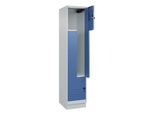 Z-garderobekast,HxBxD 1950x400x500mm,vak B 200/400mm,draaigrendel