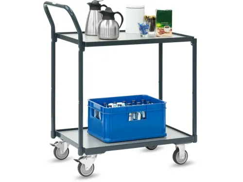 Tafelwagen 2240-7016 200kg 740x480mm 2 etages RAL7016