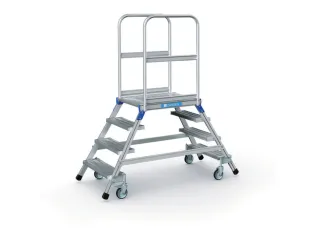 Bordestrap Aluminium Bordes 960x 600x 800mm 2x4treden Aluminium - 4