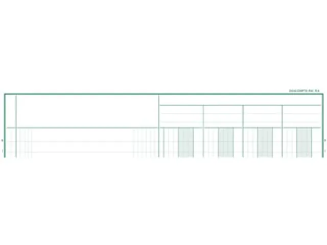 Registers 32 X 25 Cm 4 Kolommen Op 1 Bladzijde