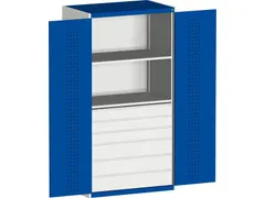 armoire modulaire HxlxP 2000x1050x650mm 2xtablette en acier 6tiroir(s)