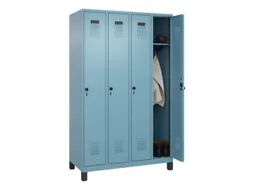 locker,HxBxD 1950x1200x500mm,4vak,vak B 300mm,draaigrendel,voeten
