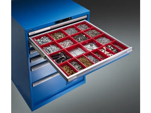 Indelingsmateriaal v. front H 50mm 16/8/4inzetbakjes B 564mm