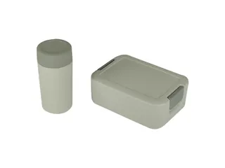 #Lunchset groen 17,7x17,7x 8,7 cm - 1