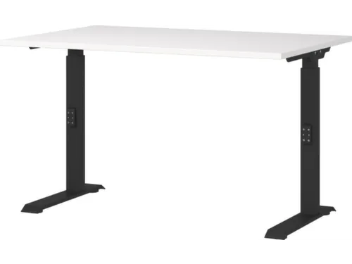 In hoogte verstelbaar bureau,HxBxD 680-910x1200x800mm,blad wit