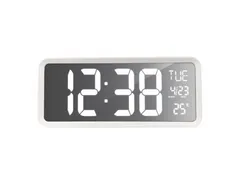 Digitale wandklok Technoline WS 8130 368x158x40mm wit XXL LED