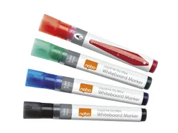 Viltstift Nobo Whiteboard Liquid Ink Drymarker Assorti 3mm à 4st
