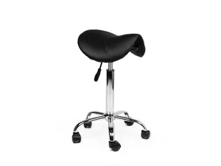 Zadelkruk Office medium harde wielen zwart - 1