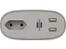 Laadstation Brennenstuhl Sofa 1 eurosocket 2 USB zwart/grijs