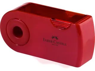 puntenslijper Faber-Castell "Sleeve" rood/blauw 2 gaats display a 12 s - 3
