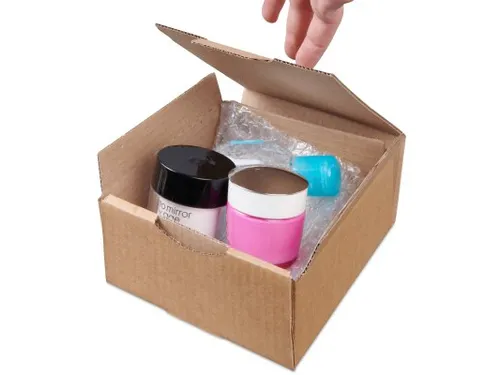Verzenddoos Postdoos 150x150x60mm Bruin Pak a 50 Stuks