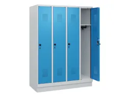 schoollocker,HxBxD 1630x1200x500mm,4vak,vak B 300mm,draaigrendel