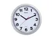 Horloge murale MAULstep Quartz Ø30x5cm plastique Argent/blanc silenci