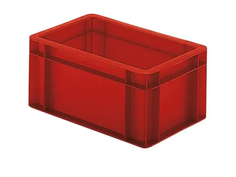 Euronorm-stapelbak 5.5l 145x300x200mm Wanden/bodem Gesloten Rood
