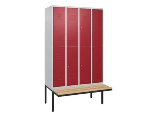 Dubbeldekse dekenkist,HxBxD 2120x1200x815mm,4x2vak.,vak B 300mm - 1