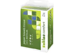 Handdoek Satino Comfort PT2 z-vouw 2-laags 20,6x24cm wit 277330