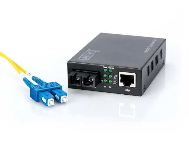 Gigabit-mediaconverter, RJ45 / SC