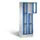 Lockerkast 1800x610x500mm 2x3 vakken Cilinderslot, Sokkel, RAL5010
