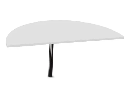 aanbouwtafel,HxBxD 740x1400x700mm,halfrond,Bl-wit