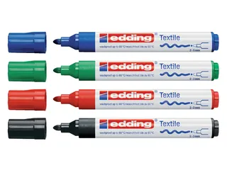 Viltstift edding 4500 textiel rond blauw 2-3mm - 2