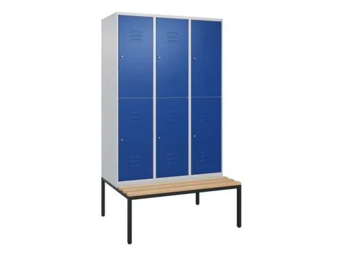 Dubbeldekse dekenkist,HxBxD 2120x1200x815mm,3x2vak.,vak B 400mm