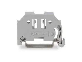 Schroefloze Eindstop 6mm Breed Voor DIN-Rail 35x15En 35 x 7,5, GRI - 1