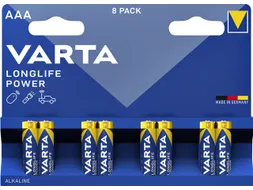 Batterij Varta Longlife Power 8x AAA