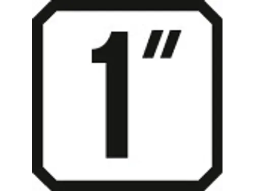 K 21 1.1/2AF Krachtschroevendraaier bit 1 inch zeskant 1.1/2 inch
