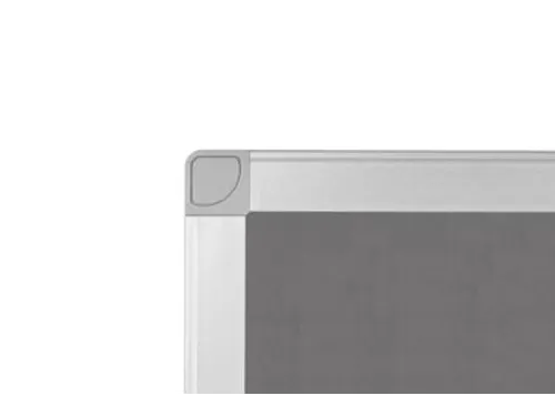 Textielbord Met Aluminium Frame 60 X 90 Cm Grijs