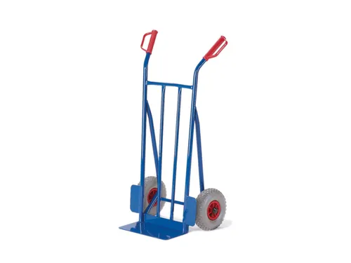 steekwagen 250kg steekplaat BxD 400x180mm staal RAL5010 luchtbanden