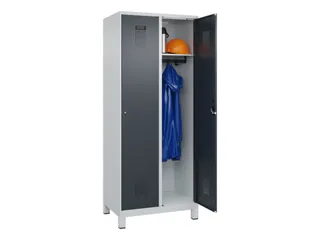locker,HxBxD 1950x800x500mm,2vak,vak B 400mm,cil.-slot,voeten - 1