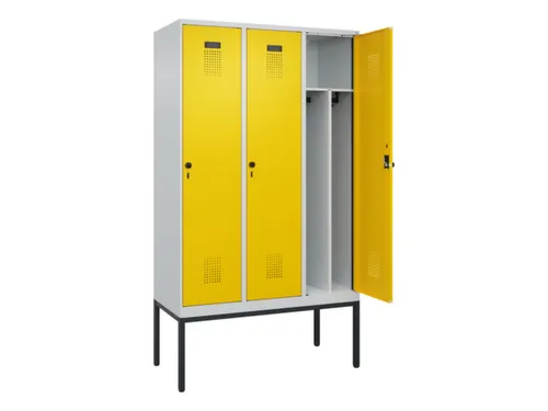 locker voor scheiding van kleding,HxBxD 2120x1200x500mm,3vak
