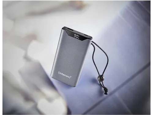 F10000 Powerbank 10.000 mAh Li-Po Display PD en QC 3.0 grijs