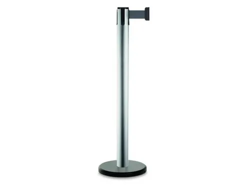 Afzetsysteem Paal Pure HxØ 985x70mm Band 2m Zilverkleurig Rood