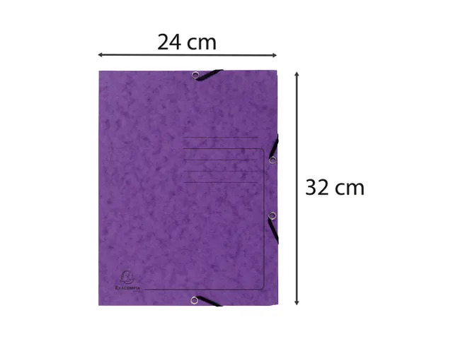 Elastomap3 klep. ged ruckt 355g paars