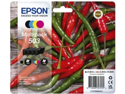 Epson 503 T09Q64 Inktcartridges Zwart + 3 Kleuren