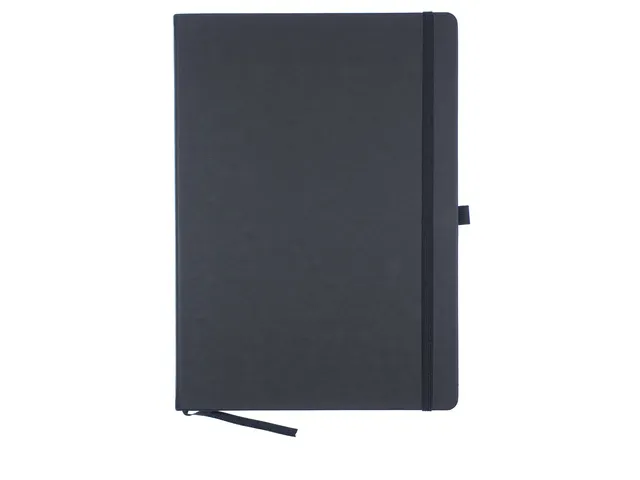 Carnet de notes Kangaro A4 noir ligné 96 feuille 80 gr blanc crème a