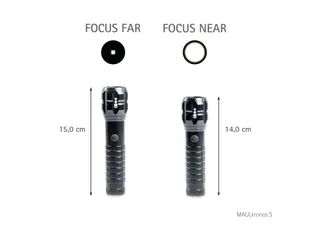 Zaklamp MAUL Kronos S LED 14cm lichtbereik 196m 3W - 10