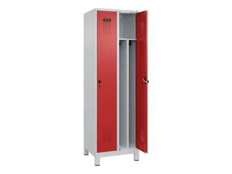 locker voor scheiding van kleding,HxBxD 1950x600x500mm,2vak