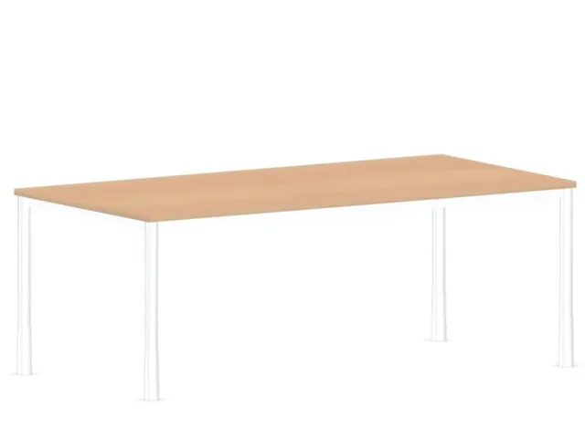 In hoogte verstelbaar bureau,HxBxD 720-840x2000x1000mm,NE-esdoorn