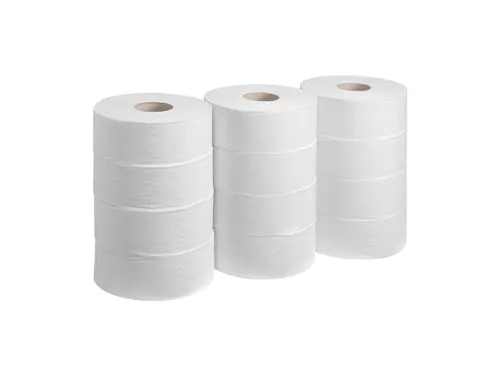 Hostess 8613 Toiletpapier Jumbo 1-laags Wit