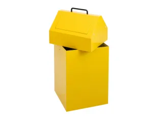 Afvalverzamelaar Vuurremmend 1X45 Liter 640X330X310Mm Geel - 3
