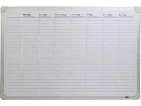 DESQ Whiteboard Weekplanner 60x90cm