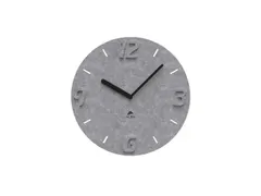 wandklok recycled PET grijs 30 cm.