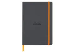 Notitieboek Rhodia A5 lijn 80 vel 90gr titanium